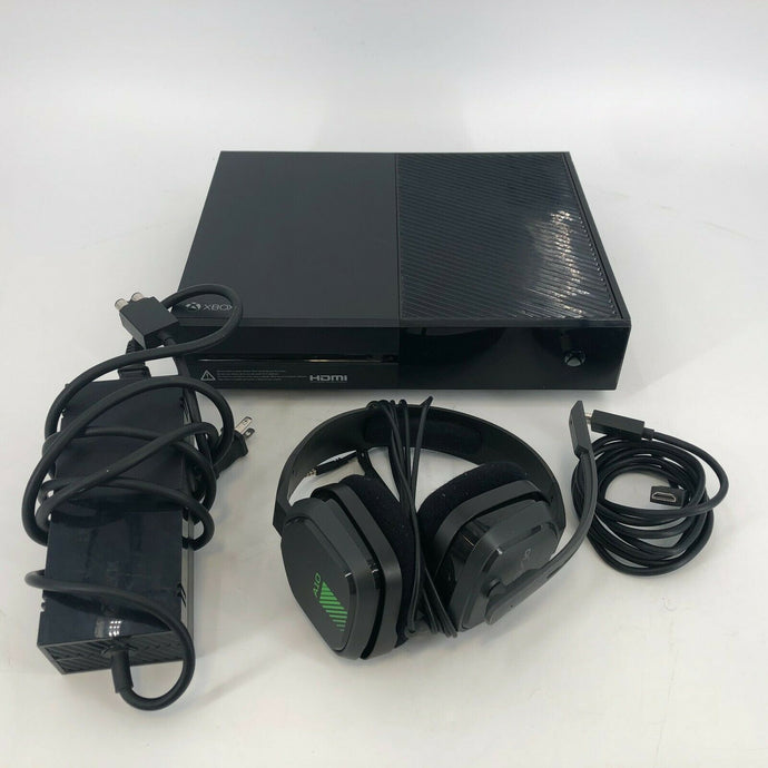Xbox One Black 1TB w/ Cables + Headset