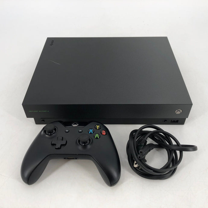 Xbox One X Black 1TB - Very Good Condition w/ Controller + Power Cables