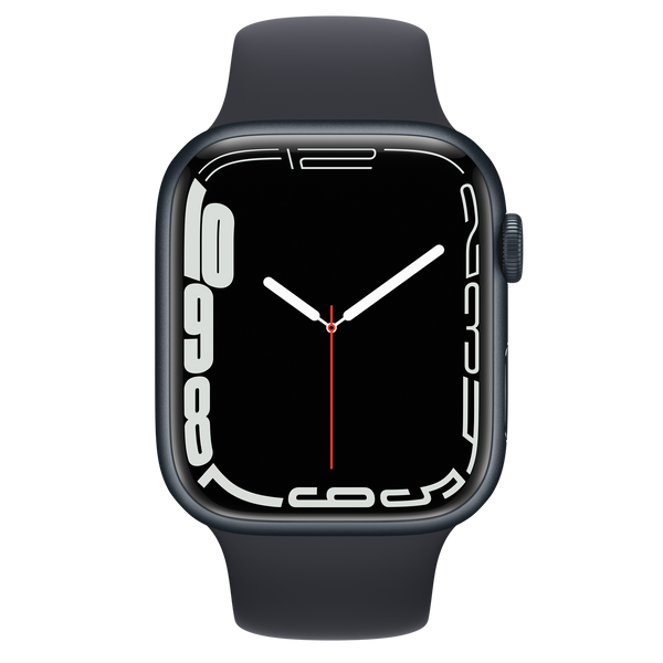 Apple Watch Series 7 (GPS) Black Aluminum 41mm w/ Black Sport Band