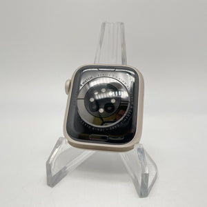 Apple Watch Series 7 (GPS) Starlight Aluminum 41mm w/ Sport Band Very Good
