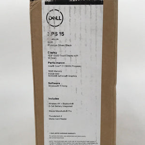 Dell XPS 9510 15" 2021 4.6GHz i7-11800H 16GB 512GB SSD RTX 3050 Ti