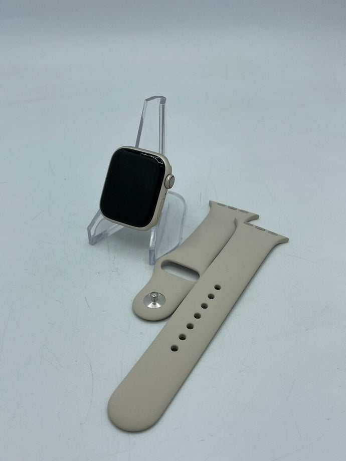 Apple Watch Series 7 Cellular Starlight Aluminum 41mm w/ Cream Sport