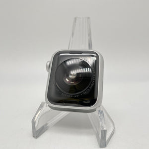Apple Watch SE (GPS) Silver Aluminum 40mm w/ Blue Sport Band Excellent
