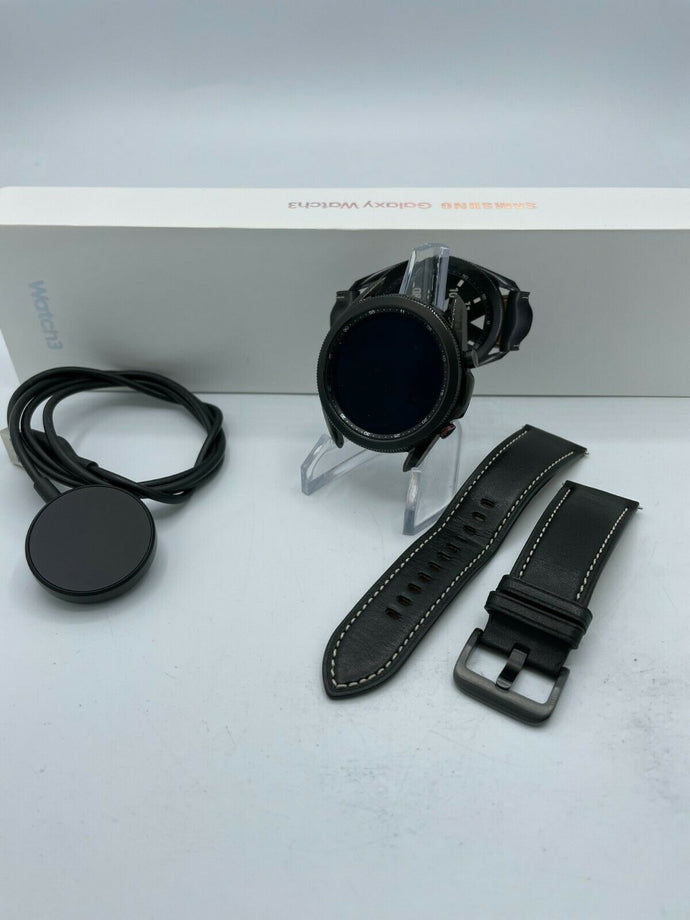 Galaxy Watch 3 Cellular Black Stainless Steel 45mm w/ Black Leather