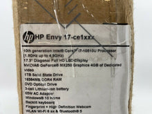 Load image into Gallery viewer, HP ENVY 17-ce1xxx Silver 2020 FHD 1.8GHz i7-10510U 16GB 1TB SSD