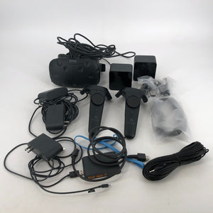 HTC Vive VR Headset w/ Controllers + Cables + Stations