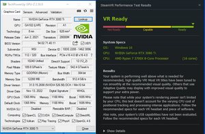 MSi NVIDIA GeForce RTX 3080 Ti Ventus 3x OC Edition 12GB LHR GDDR6X 384 Bit Good