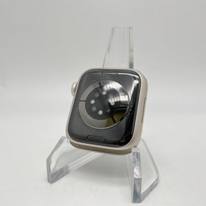 Apple Watch Series 7 (GPS) Starlight Aluminum 41mm w/ Blue Sport Loop Good