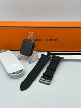 Load image into Gallery viewer, Apple Watch Series 7 Hermes Cellular Space Black S.Steel 45mm+Black Leather