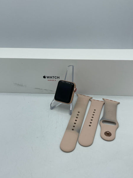 Apple Watch Series 3 Cellular Gold Aluminum 38mm w/ Pink Sand Sport