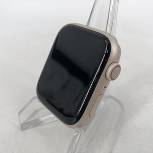 Apple Watch Series 7 LTE Starlight Sport 45mm w/ Olive Gray Nike Sport Band