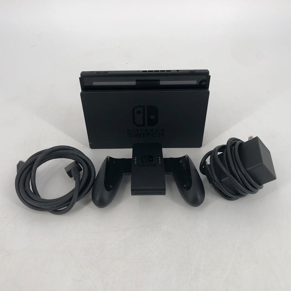 Nintendo Switch Black 32GB w/ HDMI/Power Cords + Grips