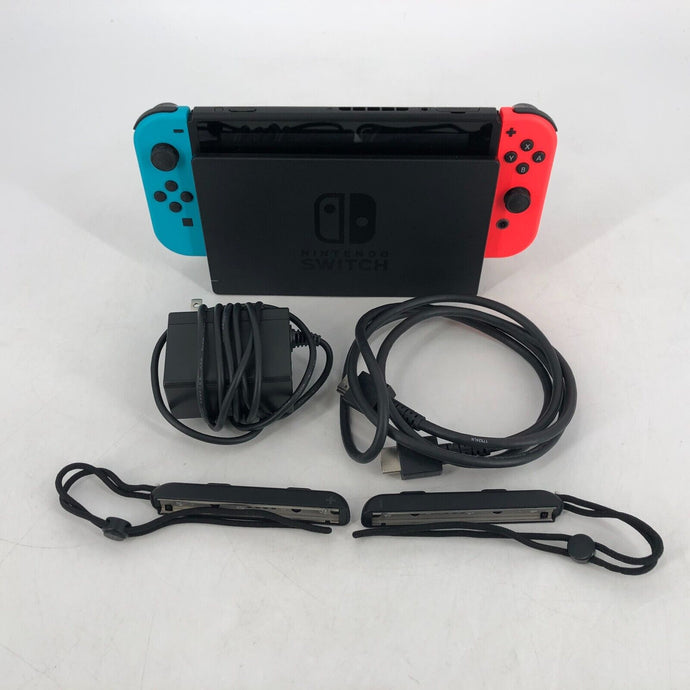 Nintendo Switch 32GB w/ Dock + HDMI/Power Cables + Grips