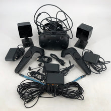 Load image into Gallery viewer, HTC Vive VR Headset Black - Good Condition w/ Controllers + Cables + Stations