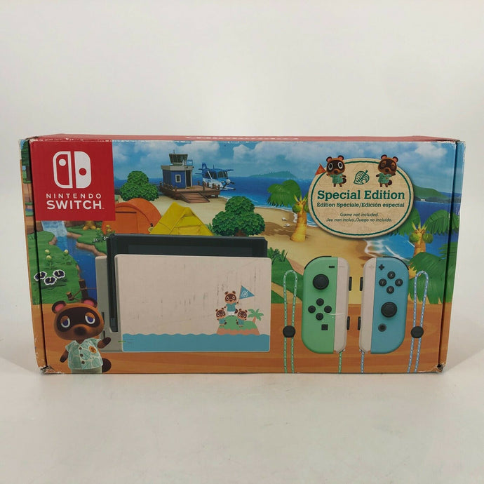 Nintendo Switch Animal Crossing Edition 32GB w/ Cables + Dock + Game